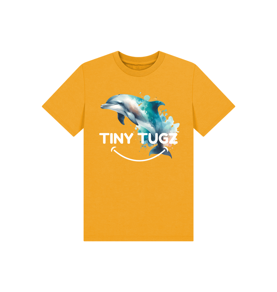 Mustard Printed Kids T-Shirt