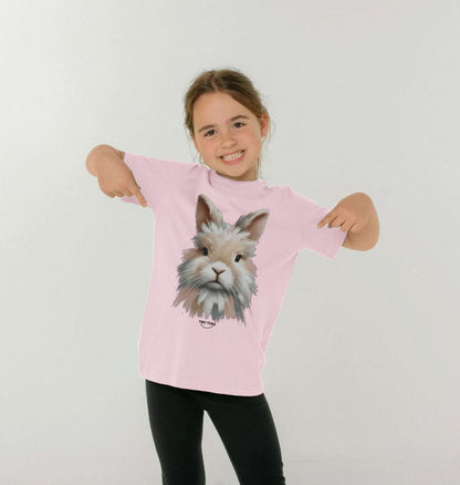 Organic Cotton Kids’ T-Shirt – Canvas Bunny Print