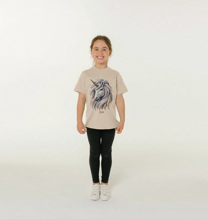 Organic Cotton Kids’ T-Shirt – Canvas Unicorn Print