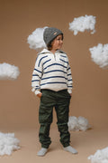100% Baby Alpaca Cable Hat for Kids (Botanical Green) - Tiny Tugz™