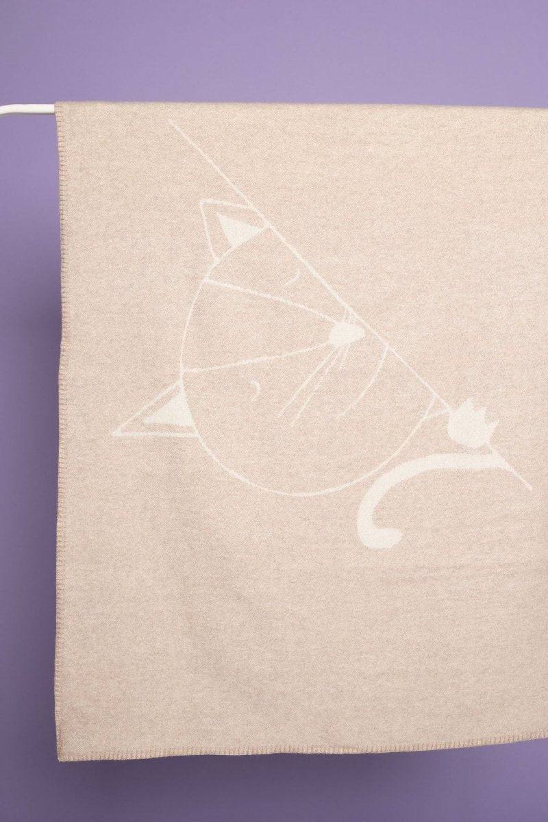 100% Merino Wool Baby Blanket for Newborns & Babies (0–18m) - Cat - Tiny Tugz™