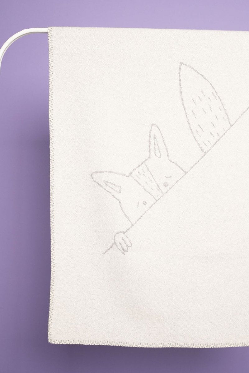 100% Merino Wool Baby Blanket for Newborns & Babies (0–18m) - Fox - Tiny Tugz™