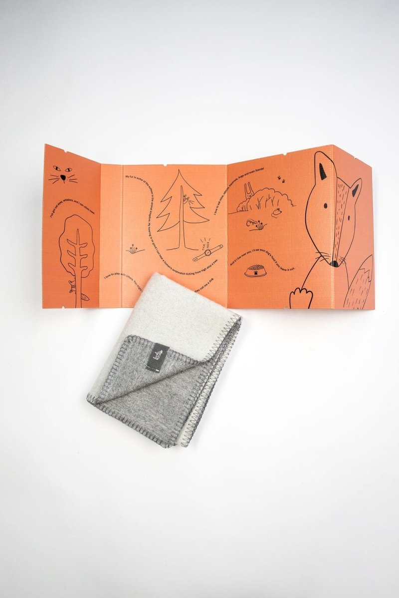 100% Merino Wool Baby Blanket for Newborns & Babies (0–18m) - Fox - Tiny Tugz™
