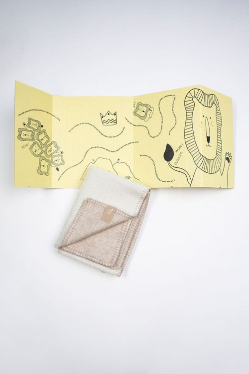 100% Merino Wool Baby Blanket for Newborns & Babies (0–18m) - Lion - Tiny Tugz™