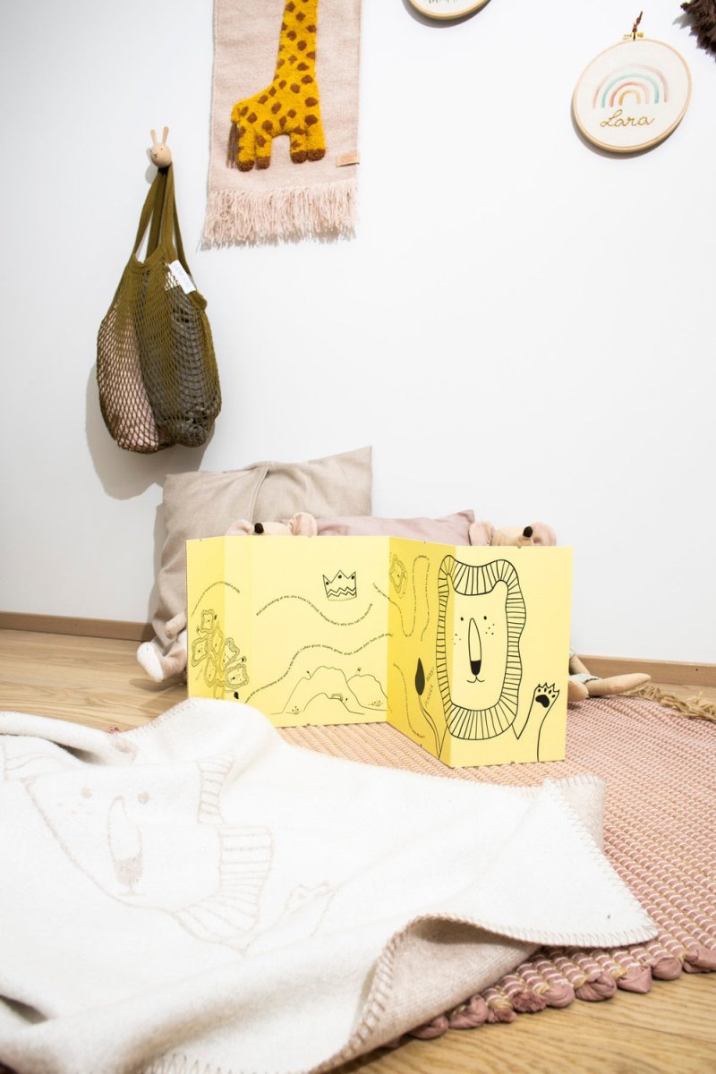 100% Merino Wool Baby Blanket for Newborns & Babies (0–18m) - Lion - Tiny Tugz™