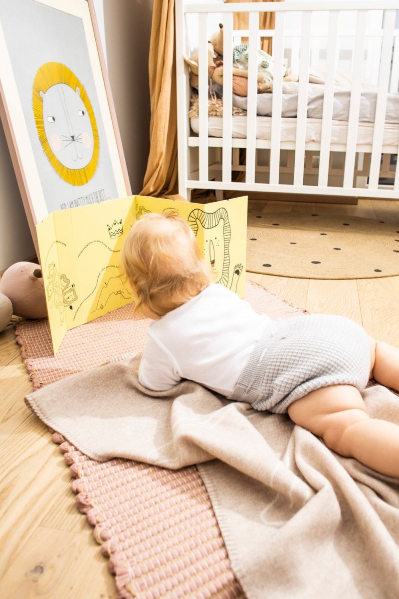 100% Merino Wool Baby Blanket for Newborns & Babies (0–18m) - Lion - Tiny Tugz™
