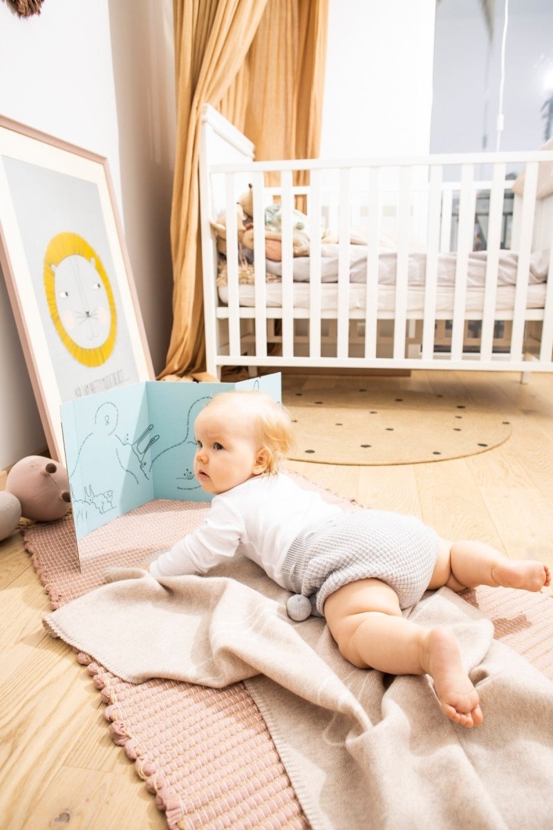 100% Merino Wool Baby Blanket for Newborns & Babies (0–18m) - Rabbit - Tiny Tugz™