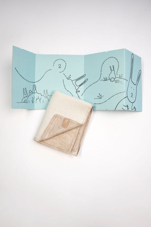 100% Merino Wool Baby Blanket for Newborns & Babies (0–18m) - Rabbit - Tiny Tugz™