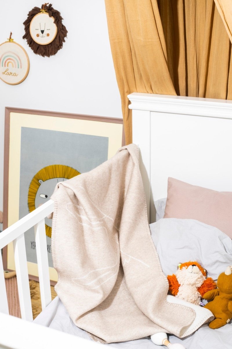 100% Merino Wool Baby Blanket for Newborns & Babies (0–18m) - Rabbit - Tiny Tugz™