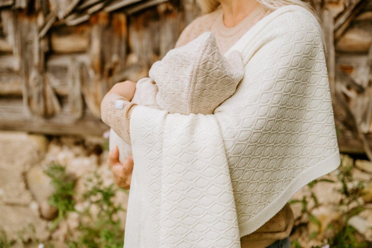 100% Merino Wool Baby Blanket — Happiness - Tiny Tugz™