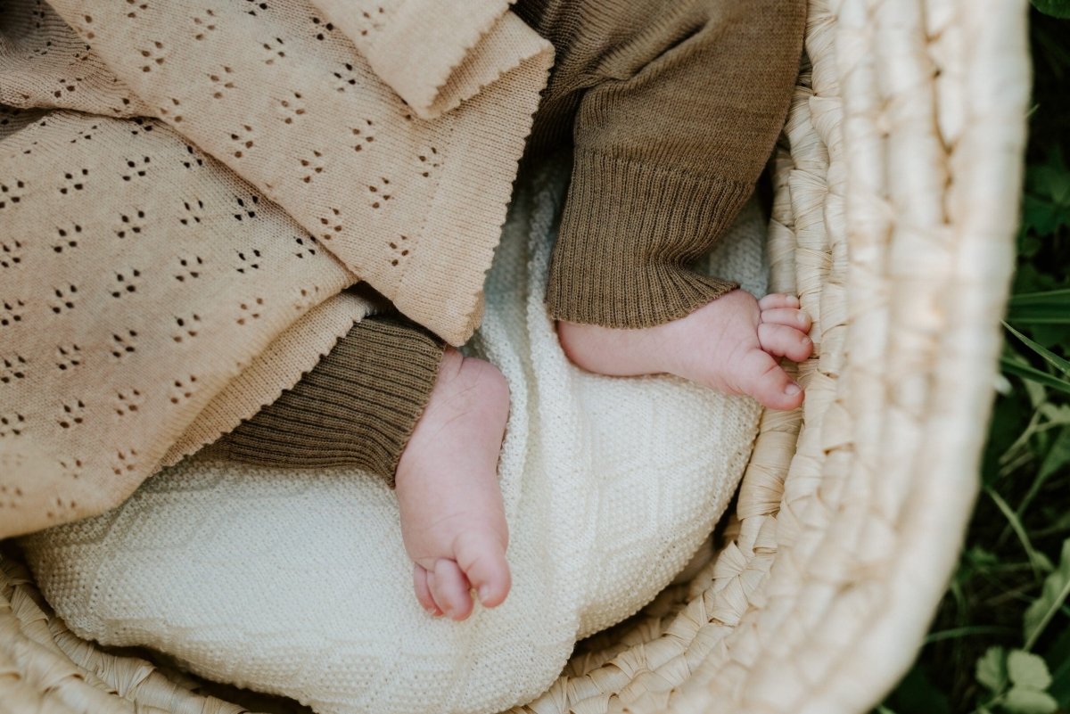 100% Merino Wool Baby Blanket — Love - Tiny Tugz™