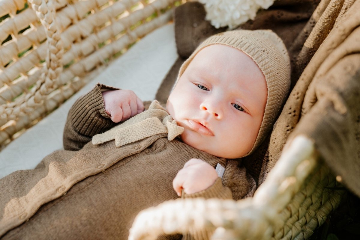 100% Merino Wool Baby Gift Set - Joy (baby blanket, onesie & bonnet) - Tiny Tugz™