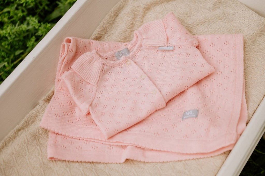 100% Merino Wool Baby Gift Set - Love (baby blanket, onesie & bonnet) - Tiny Tugz™