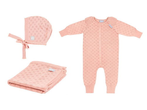 100% Merino Wool Baby Gift Set - Love (baby blanket, onesie & bonnet) - Tiny Tugz™