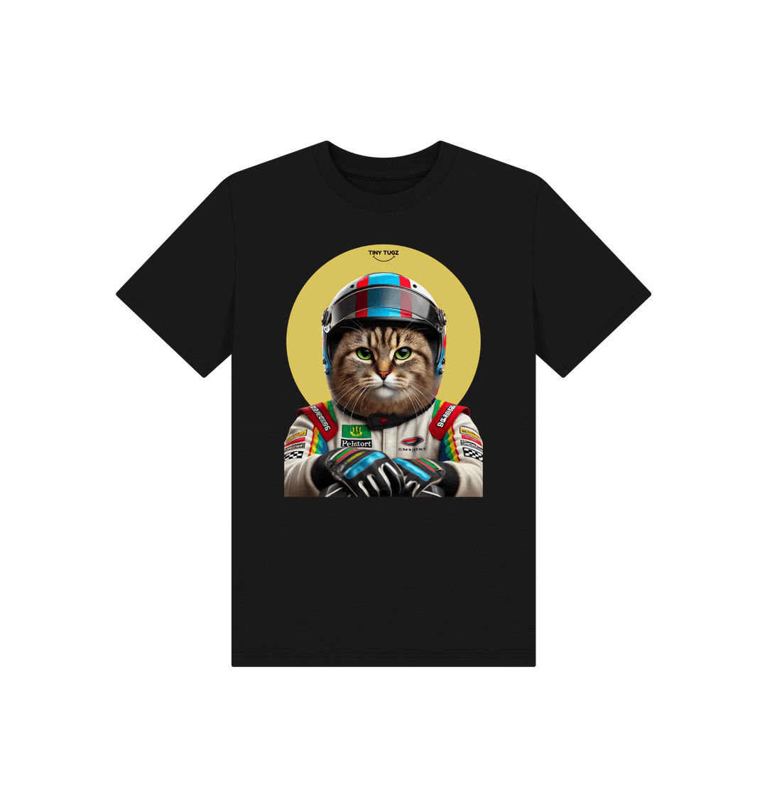 Black Printed Kids T-Shirt