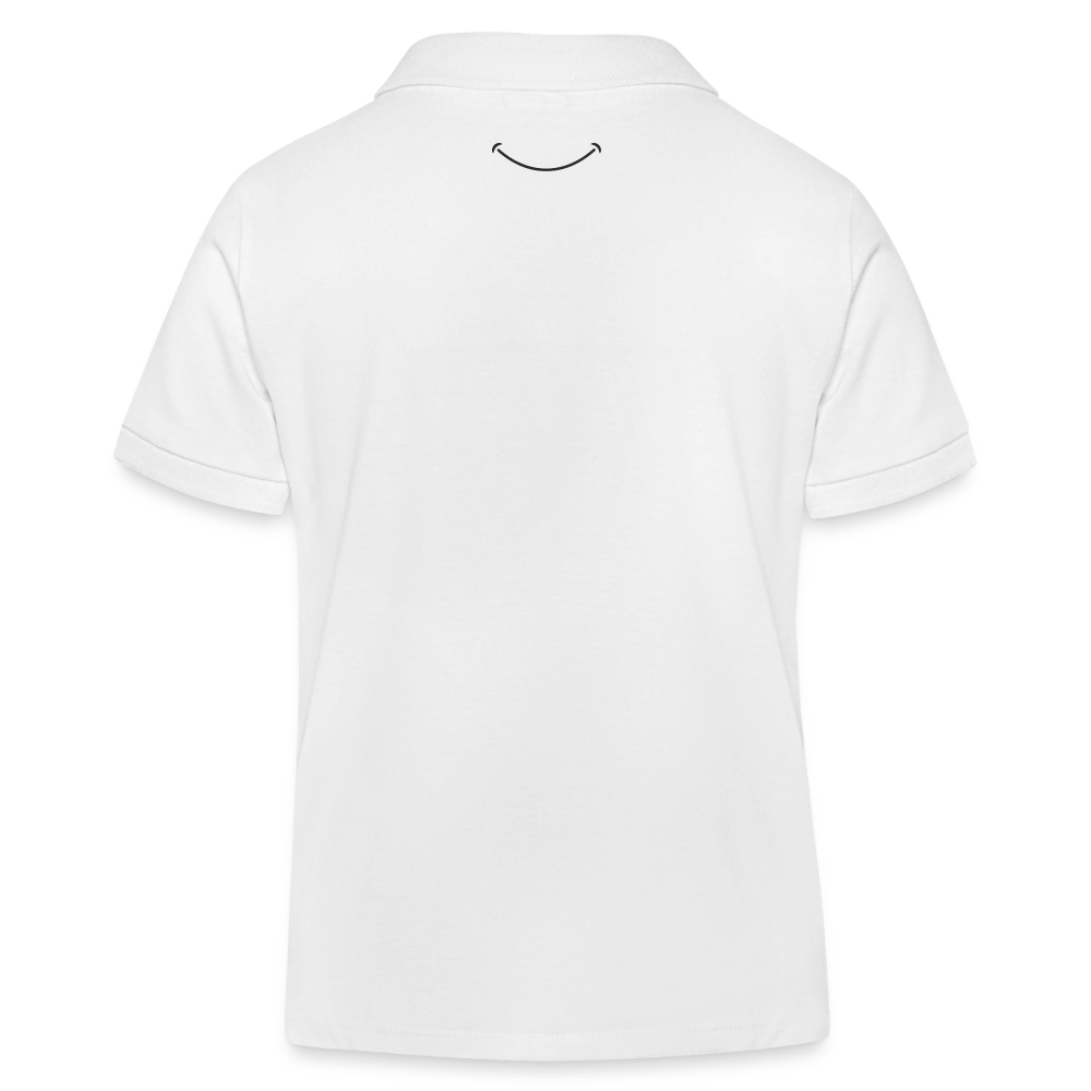 Ensemble décontracté intelligent en coton biologique pour enfants (polo blanc + short marine)