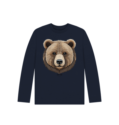 Navy Blue Printed Kids T-Shirt