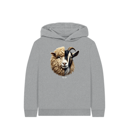 Athletic Grey Printed Kids Hoodie
