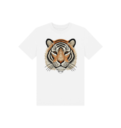 White Printed Kids T-Shirt