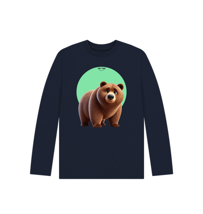 Navy Blue Printed Kids T-Shirt