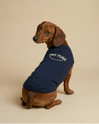 Navy 100% Organic Cotton Dog T-Shirt
