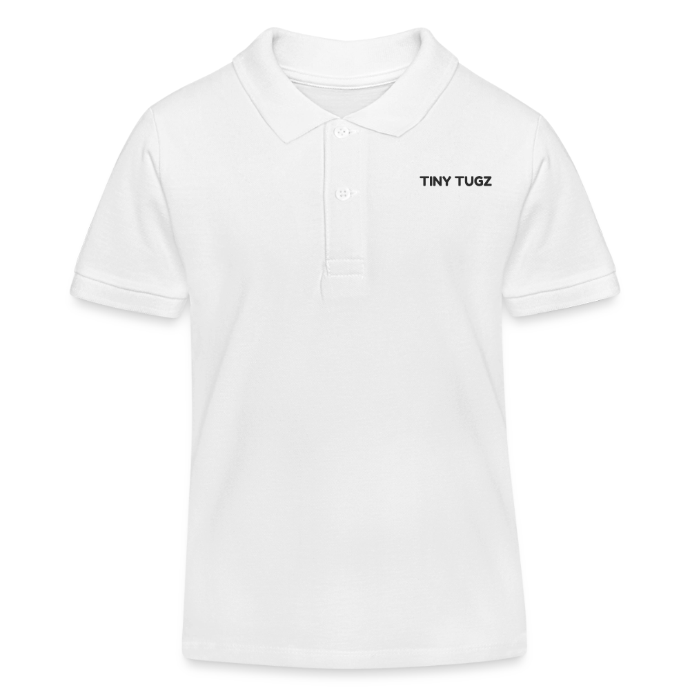 Ensemble décontracté intelligent en coton biologique pour enfants (polo blanc + short marine)