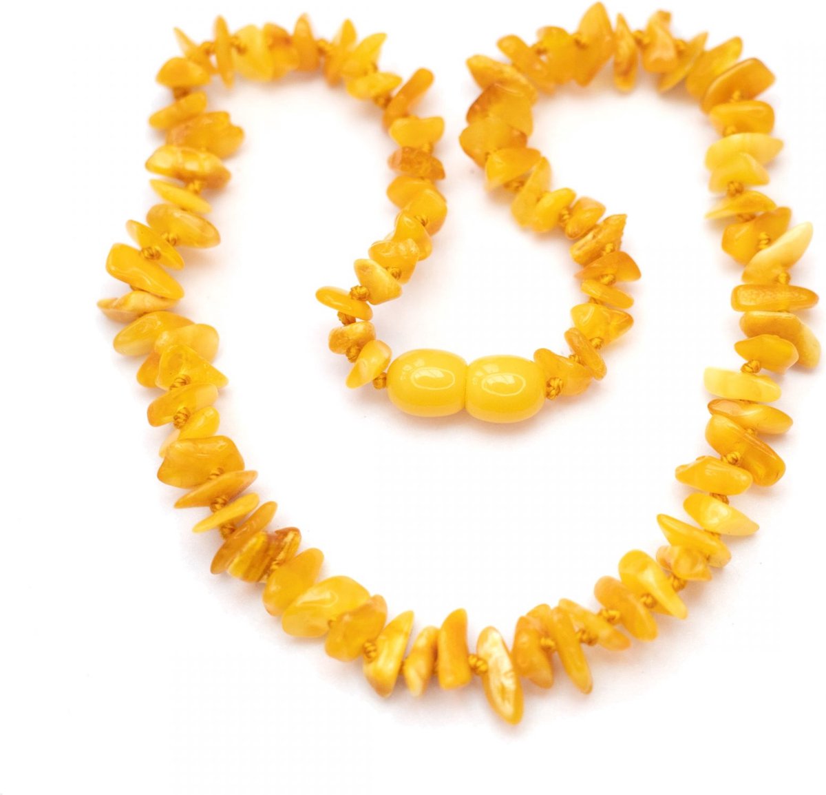 Baby/Child - Amber Necklace - Butter - Chips 33cm