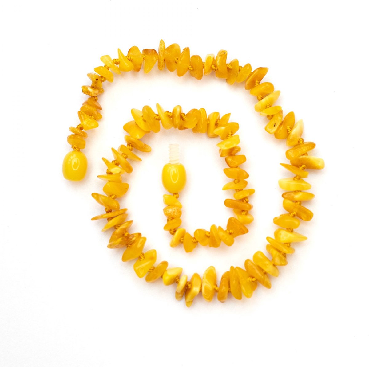 Baby/Child - Amber Necklace - Butter - Chips 33cm