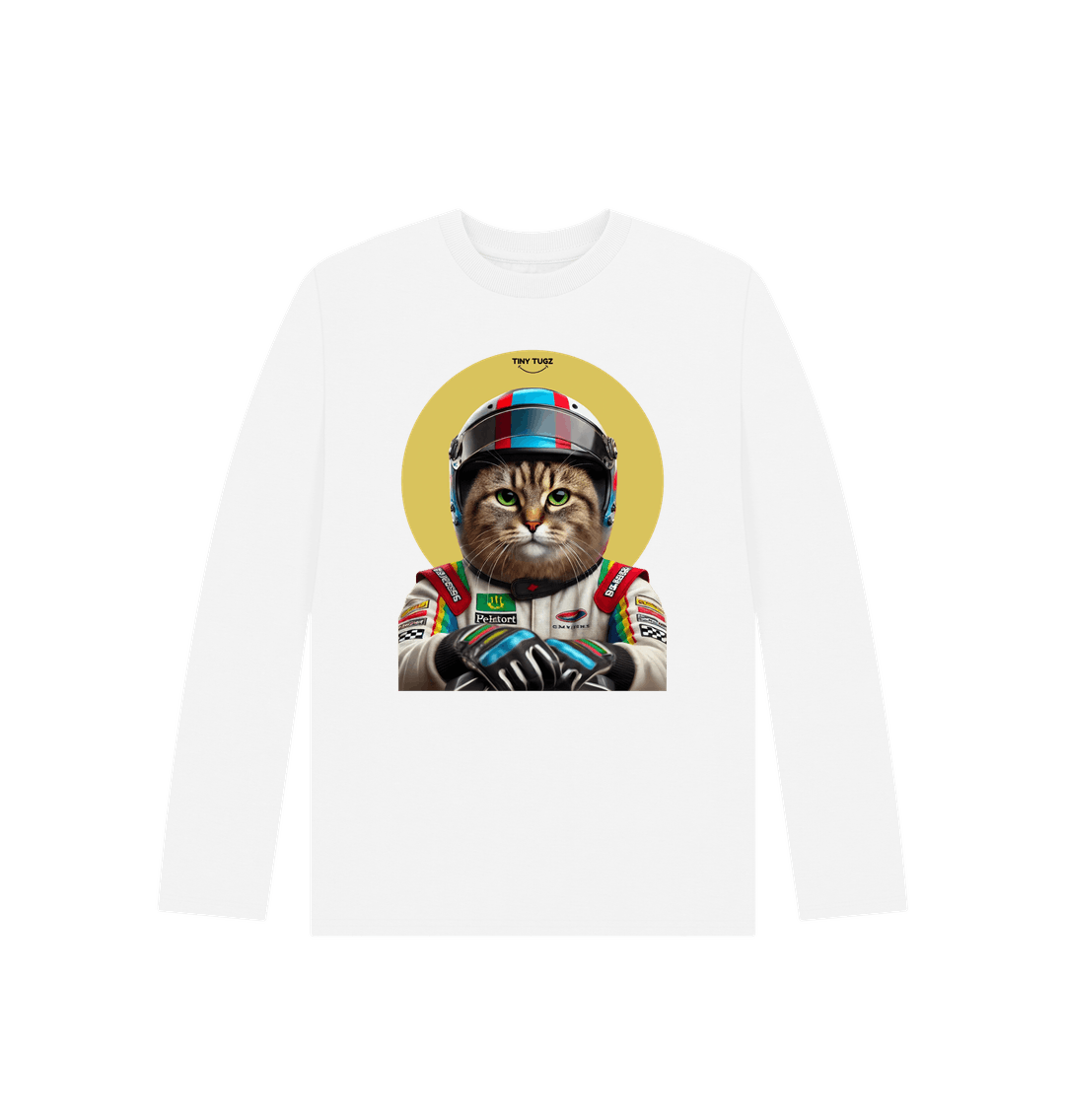 White Printed Kids T-Shirt