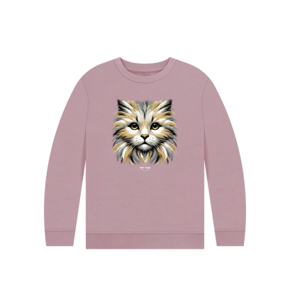 Mauve Printed Kids Jumper