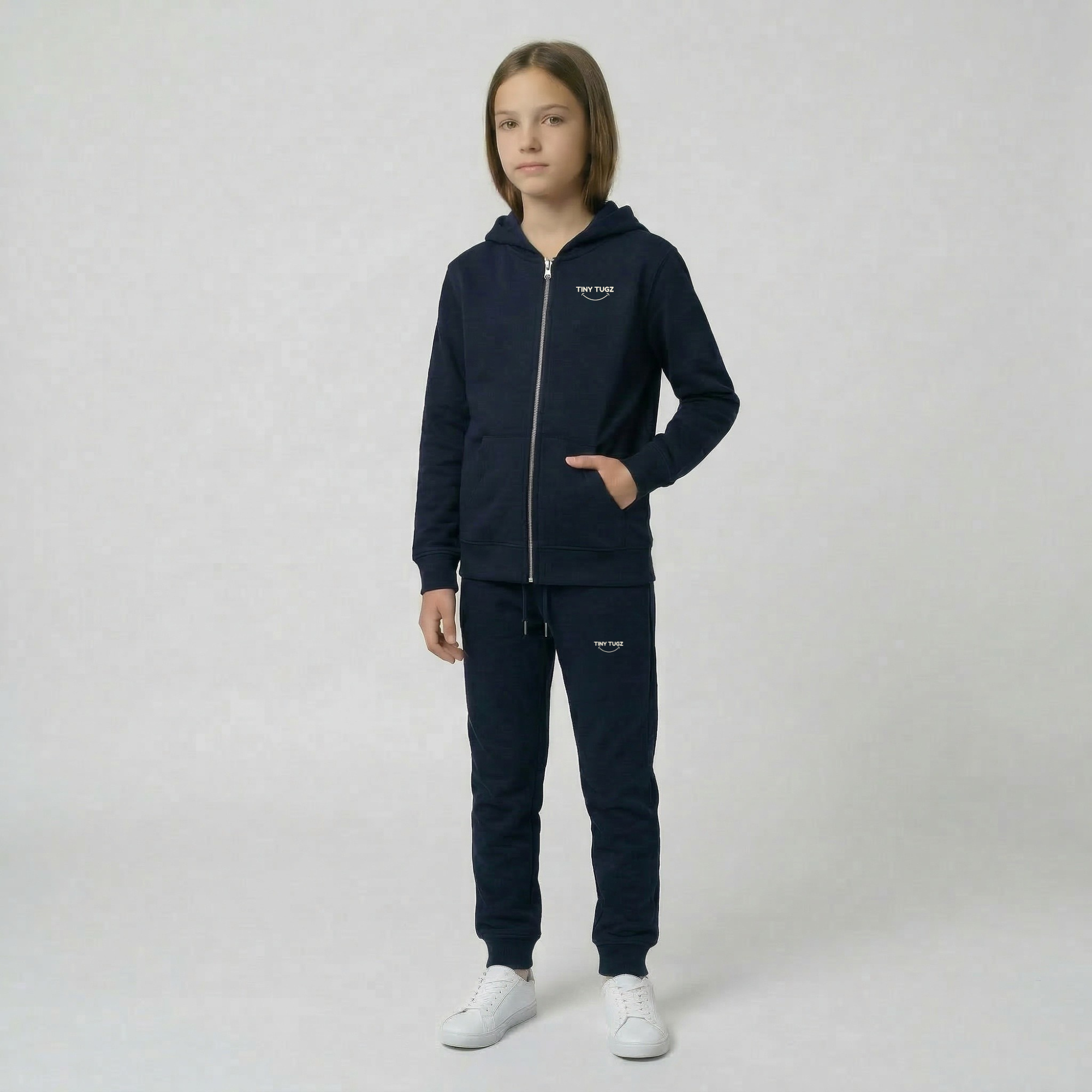 Tiny Tugz™ 100% Organic Cotton Teen Joggers – Navy