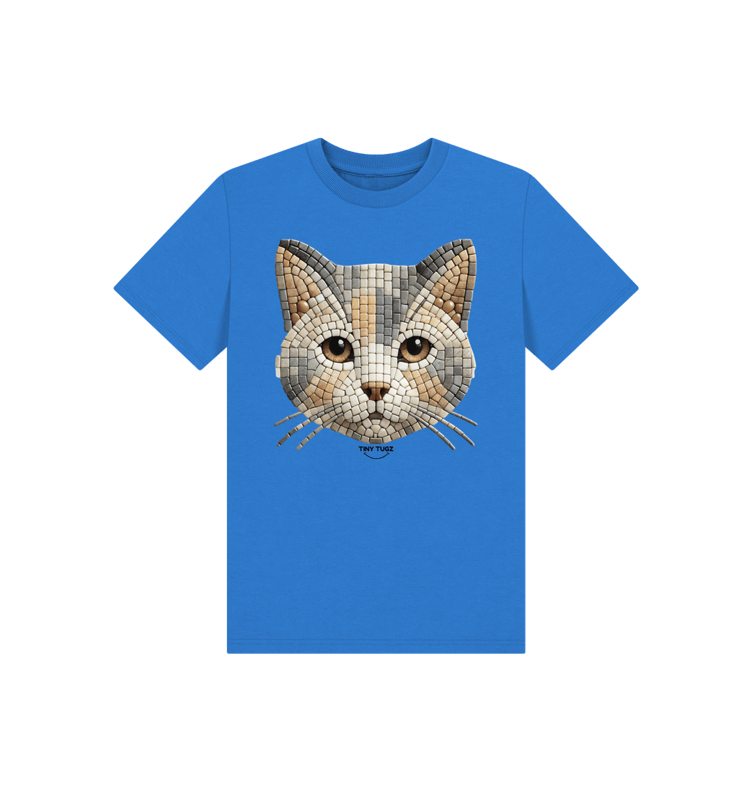 Bright Blue Printed Kids T-Shirt