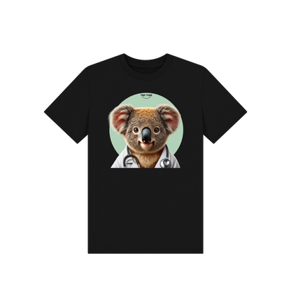 Black Printed Kids T-Shirt