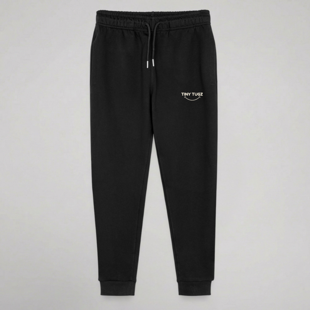 Tiny Tugz™ 100% Organic Cotton Teen Tracksuit – Stripe Logo – Black