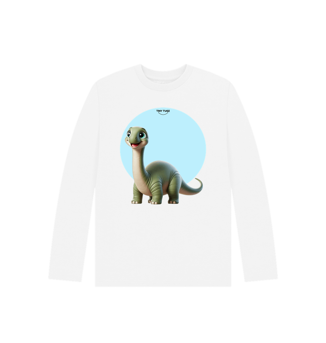 White Printed Kids T-Shirt