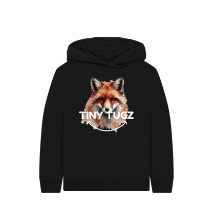 Black Printed Kids Hoodie