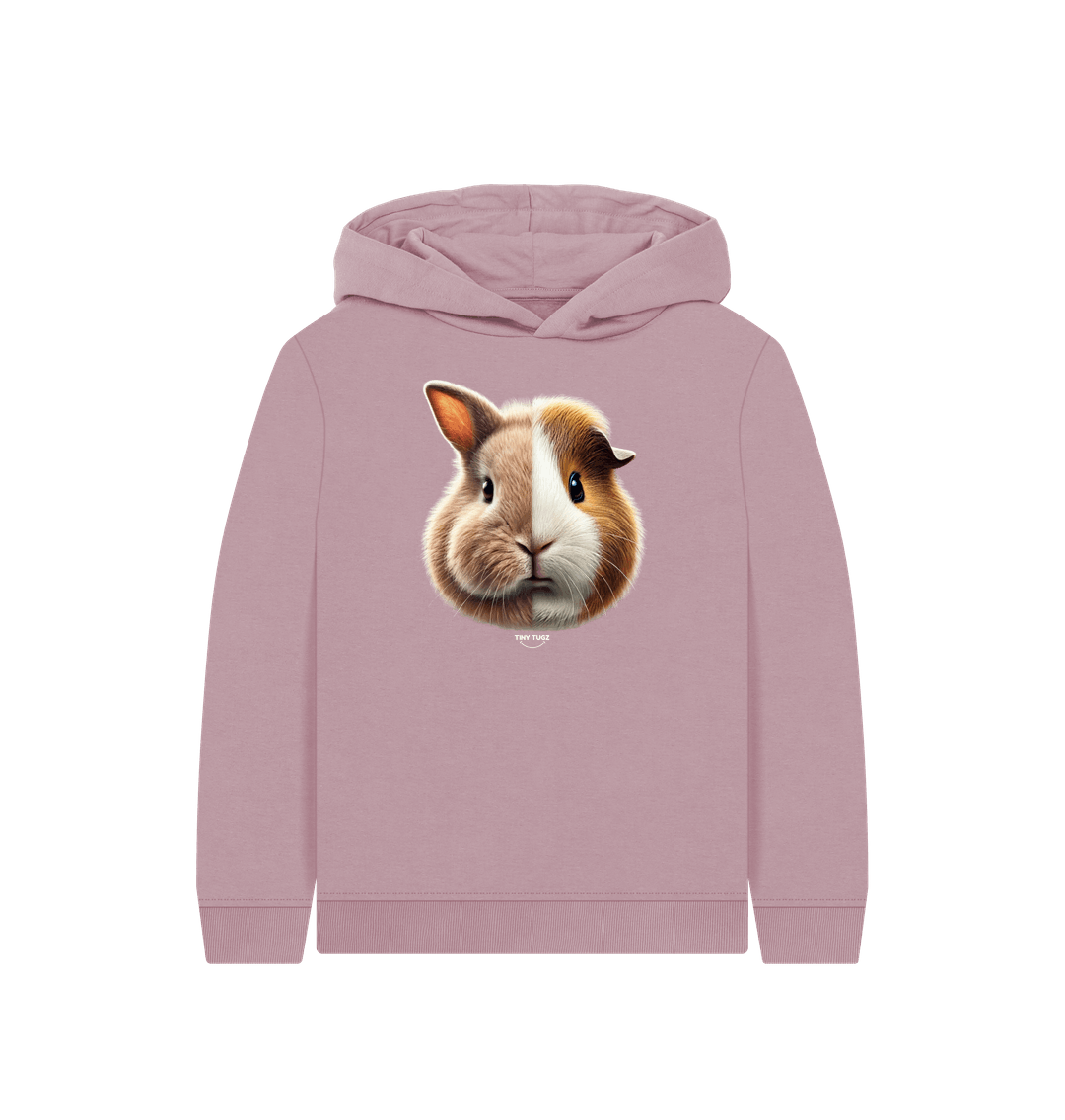 Mauve Printed Kids Hoodie