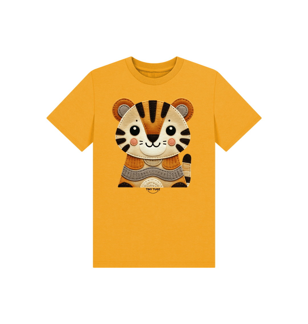 Mustard Printed Kids T-Shirt
