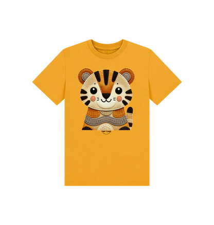 Mustard Printed Kids T-Shirt