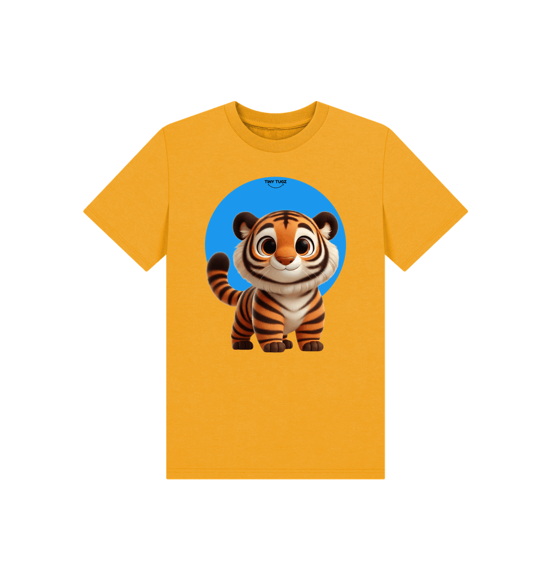 Mustard Printed Kids T-Shirt