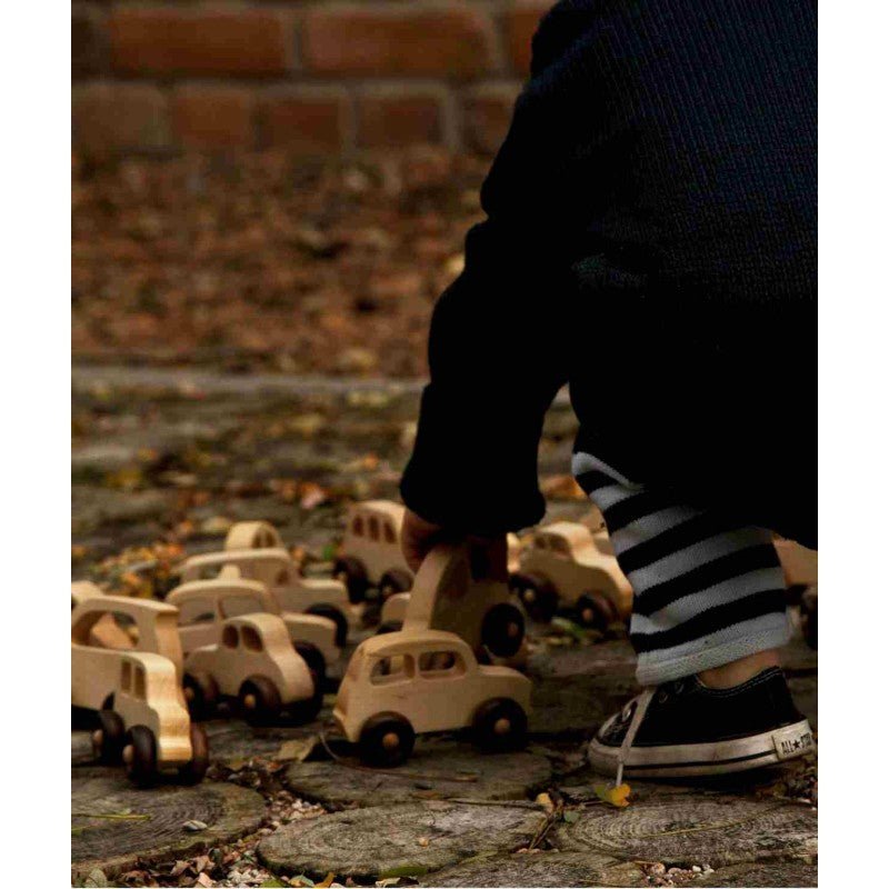 1950s Wooden Toy Car – Montessori Eco-Friendly Classic - Tiny Tugz™
