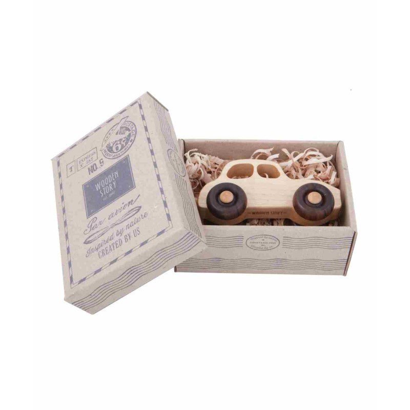 1950s Wooden Toy Car – Montessori Eco-Friendly Classic - Tiny Tugz™