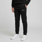 Tiny Tugz™ 100% Organic Cotton Teen Tracksuit – Stripe Logo – Black