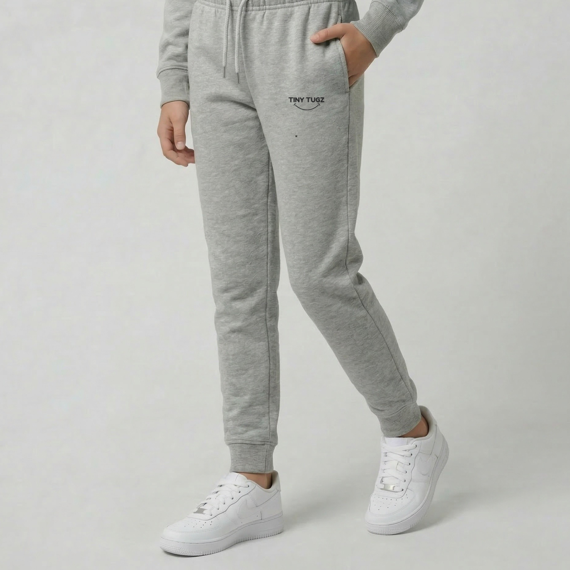 Tiny Tugz™ 100% Organic Cotton Teen Joggers – Grey