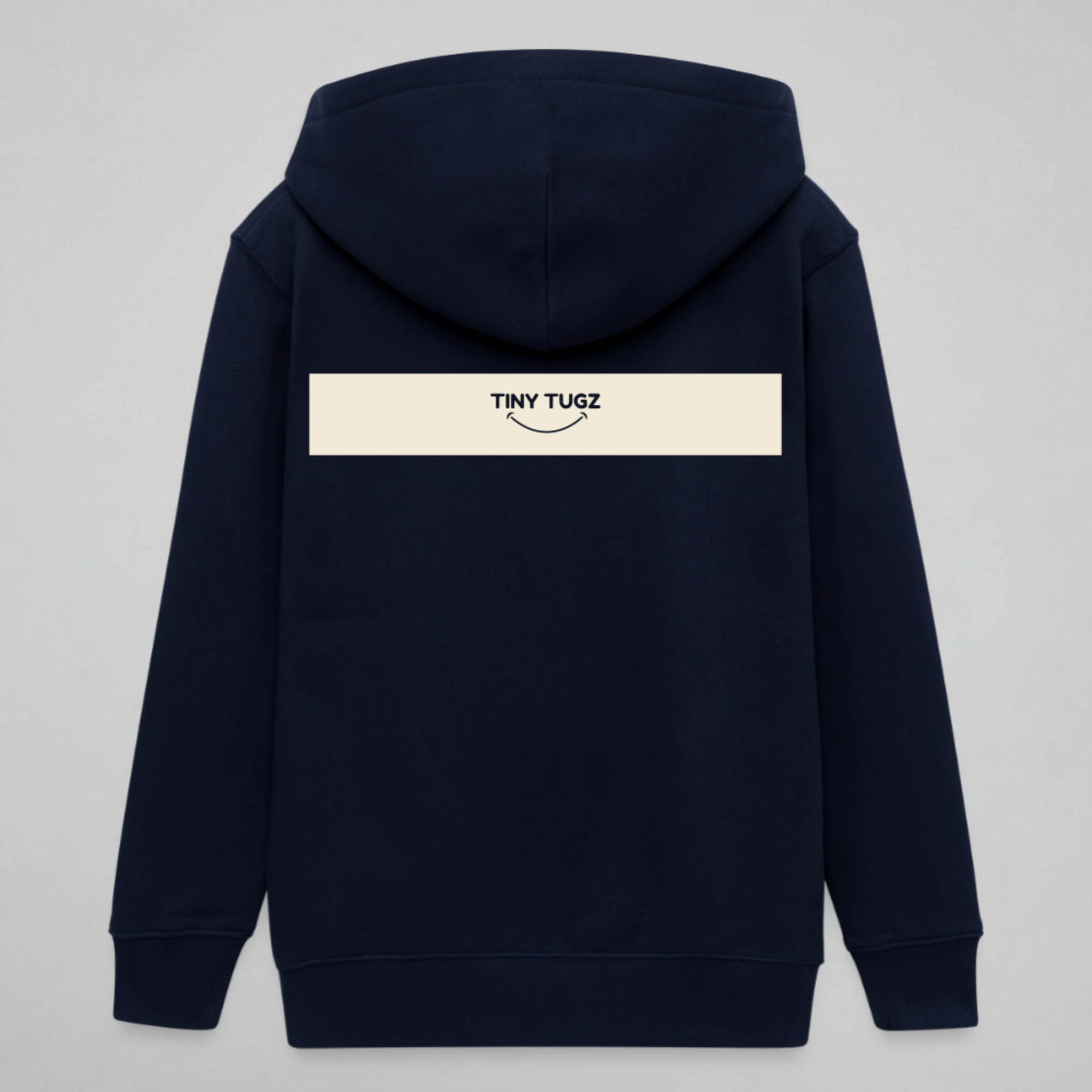 Tiny Tugz™ 100% Organic Cotton Teen Tracksuit – Stripe Logo – Navy