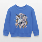 Kids Organic Cotton Sweatshirt (Canvas Unicorn) - carolina blue