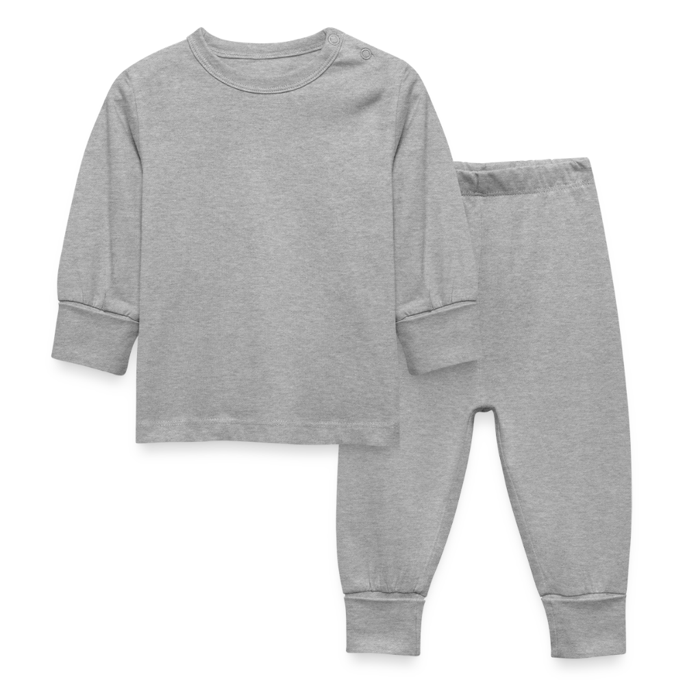 Organic Cotton Baby Pyjamas - heather grey