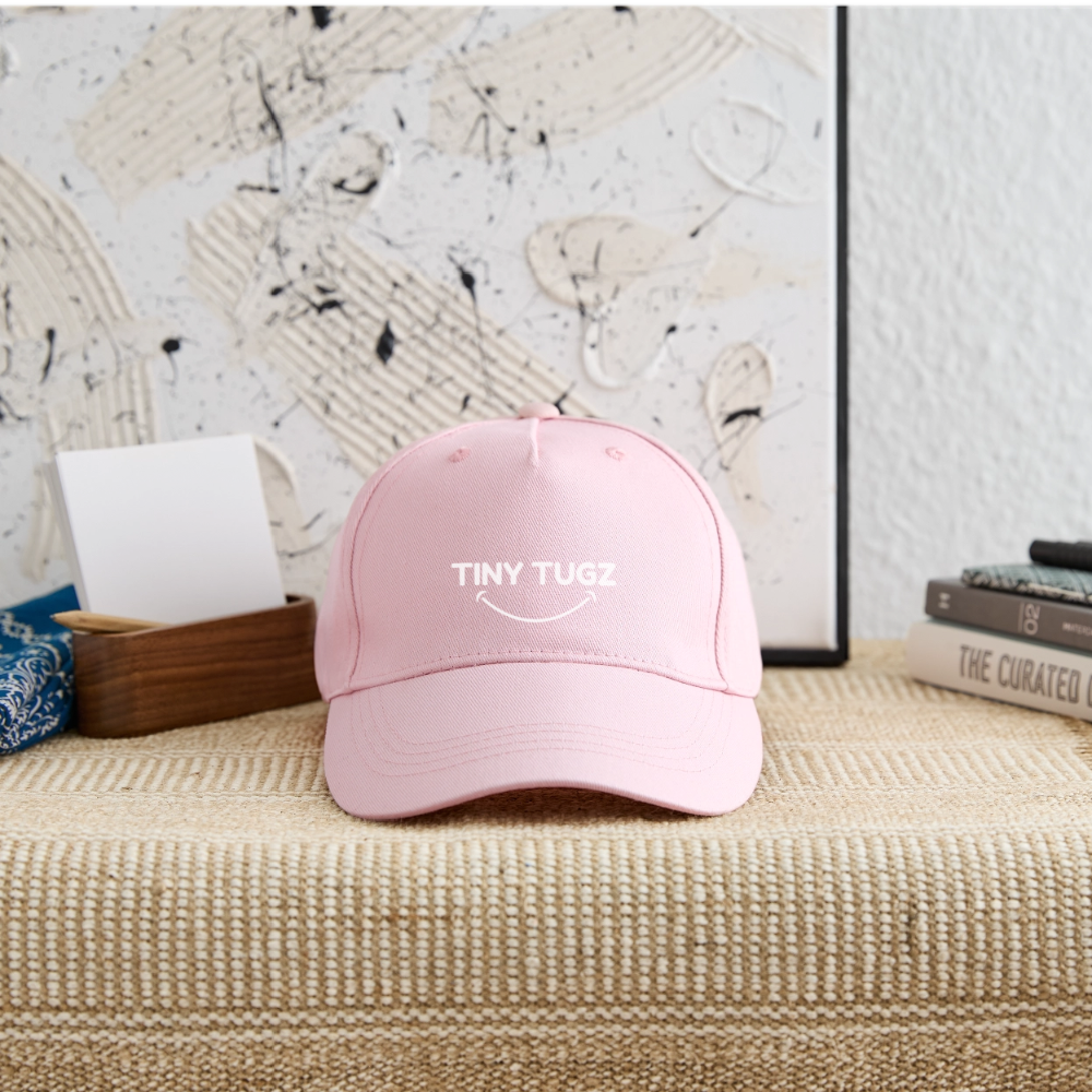 Organic Kids’ Baseball Cap - light pink