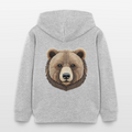 Stanley/Stella Mini Cruiser Kids’ Organic Hoodie - heather grey