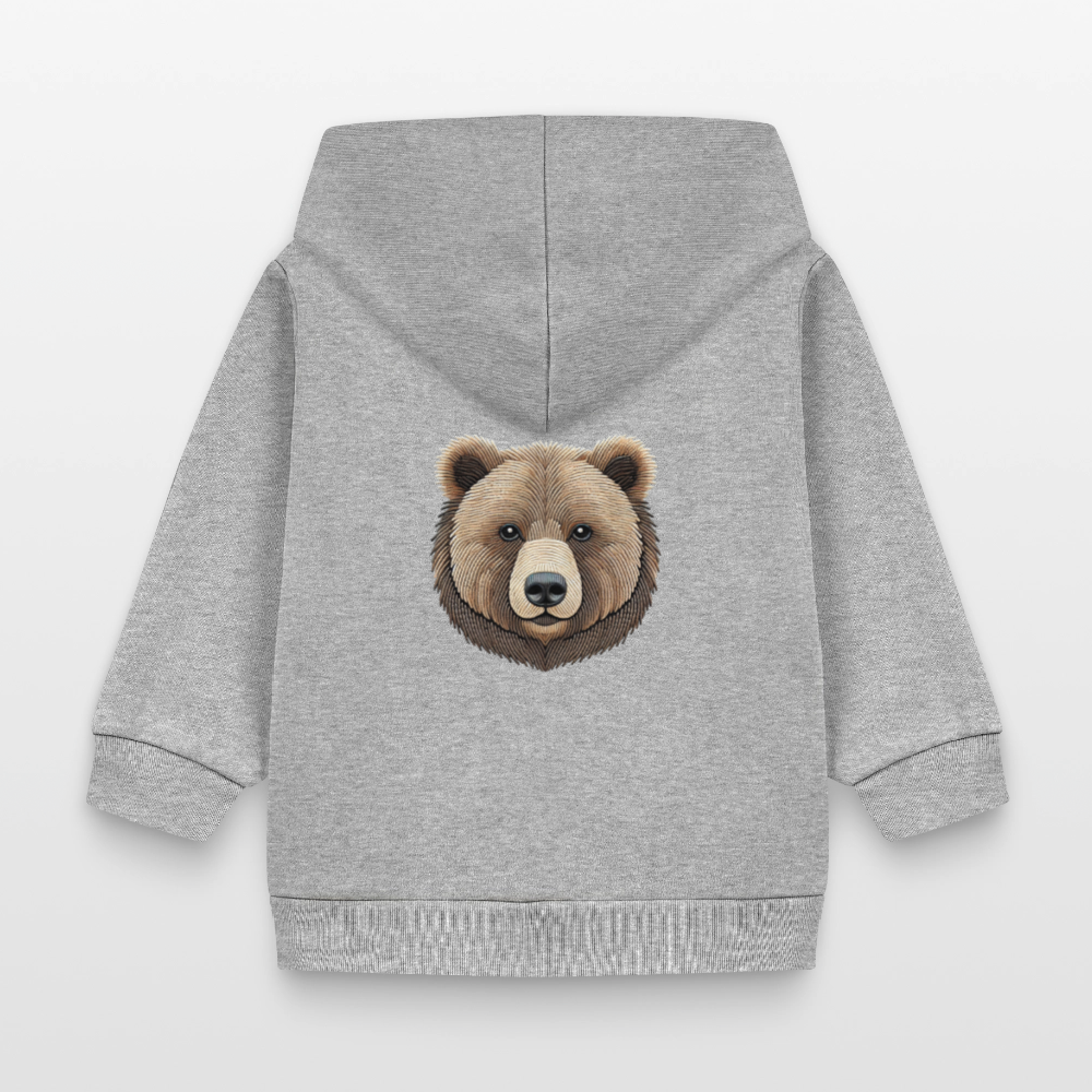 Stanley/Stella Organic Zip Hoodie BABY CONNECTOR - heather grey